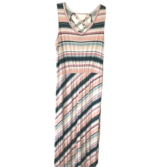 chinese dress ladies Dress Casual Maxi By Maurices In Striped Pattern, Size: 2x main image 1